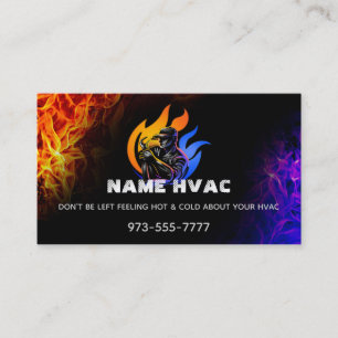 HVAC Slogans Business Cards Visitenkarte