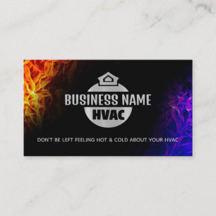 HVAC Slogans Business Cards Visitenkarte