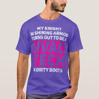 HVAC Tech Girlfriend Ehefrau gestört T-Shirt