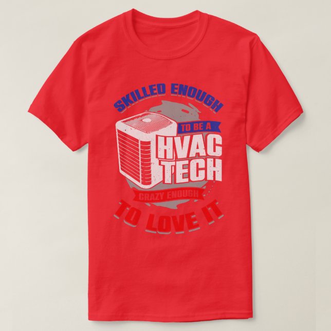 HVAC Tech Instructor Job Technician Geschenk T-Shirt (Design vorne)