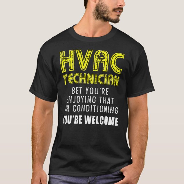 Hvac Technician Hvac Tech 2 T-Shirt (Vorderseite)
