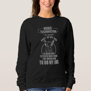 HVAC Technician kaum lustig HVAC Tech Sweatshirt