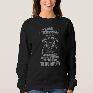 HVAC Technician kaum lustig HVAC Tech Sweatshirt