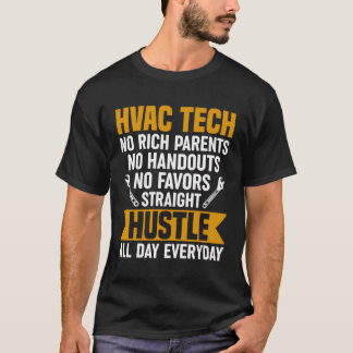 Hvac Technician No Rich Eltern keine Hände Hvac T T-Shirt