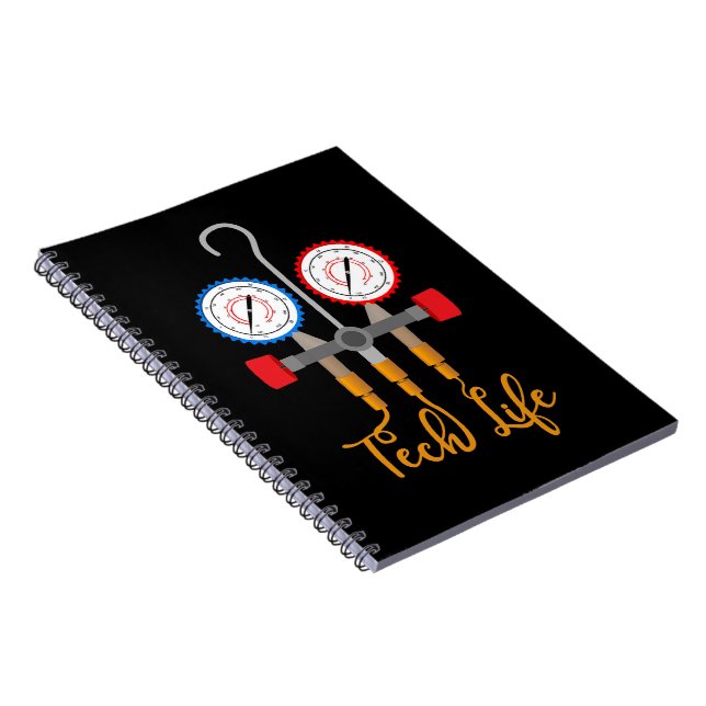 Hvac Technician Tech Life Funny Notizblock (Rechte Seite)