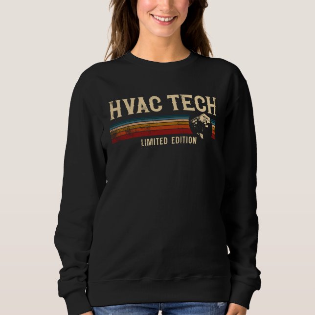 HVAC Technician Tech Retro Vintage Hvac Tech Sweatshirt (Vorderseite)