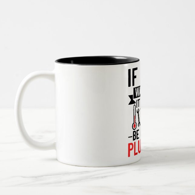 HVAC Techniker Heizung Lüftung Klimaanlage Zweifarbige Tasse (Links)