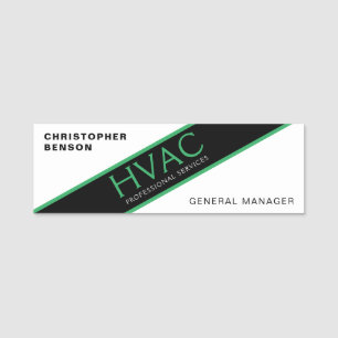 HVAC-Techniker Namensschild