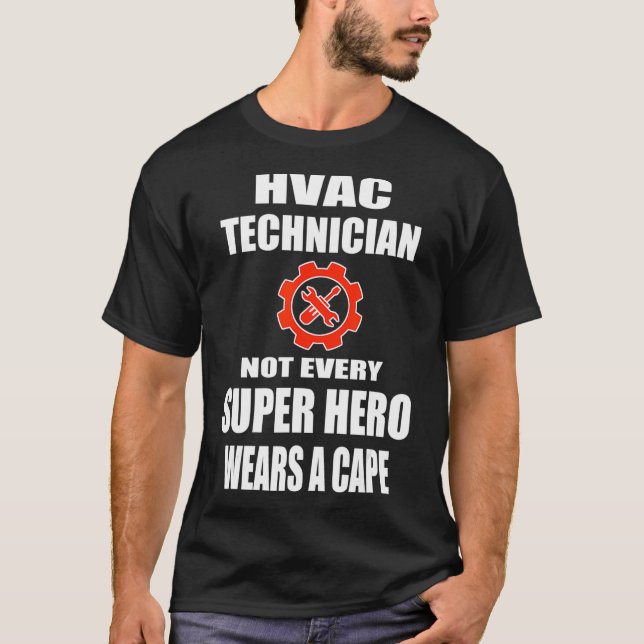 HVAC Techniker T Shirt Geschenkkühlung Reputation (Vorderseite)