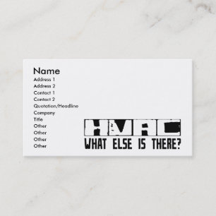 HVAC, was sonst es gibt? Visitenkarte