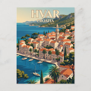 Hvar Altstadt Kroatien Postkarte