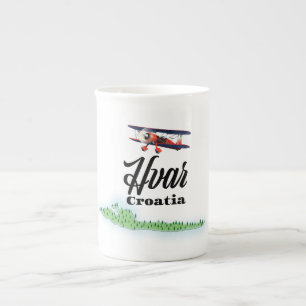 Hvar Croatia Karte Prozellantasse