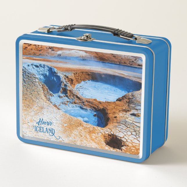 Hverir, Island Metall Brotdose (Vorderseite)