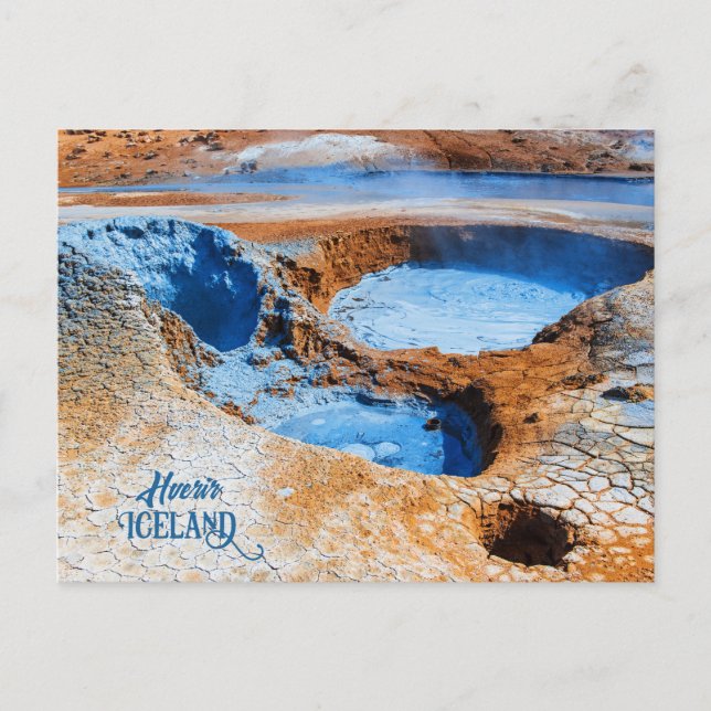 Hverir, Island Postkarte (Vorderseite)