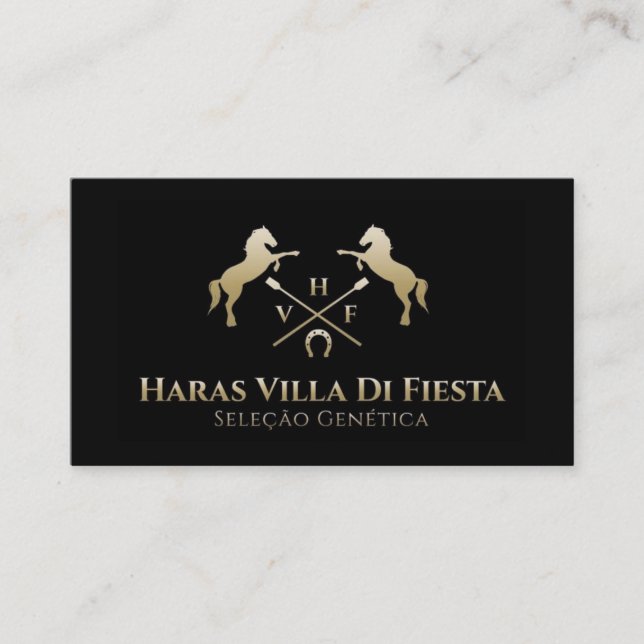 HVF pferdeartiger eleganter Reiten-Reiter Visitenkarte (Vorderseite)