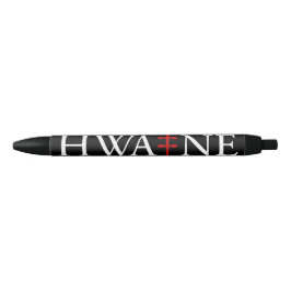 HWA-NE Logo Stift für Veranstaltungen, schwarz 6/2