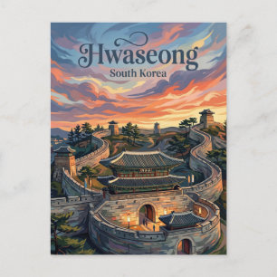 Hwaseong-Festung Südkorea Postkarte