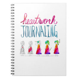 HWJ Character Spiral Notebook Notizblock