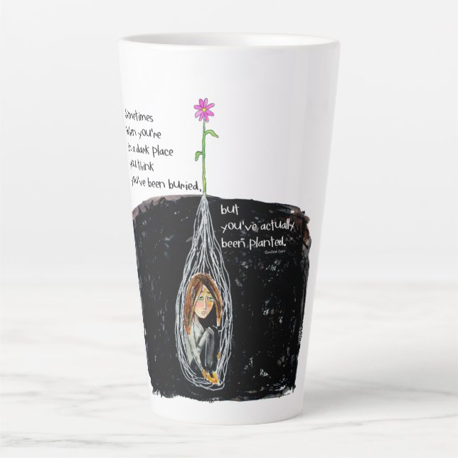 HWJ Vous Avez Été Plantée En Latte Mug (Devant)