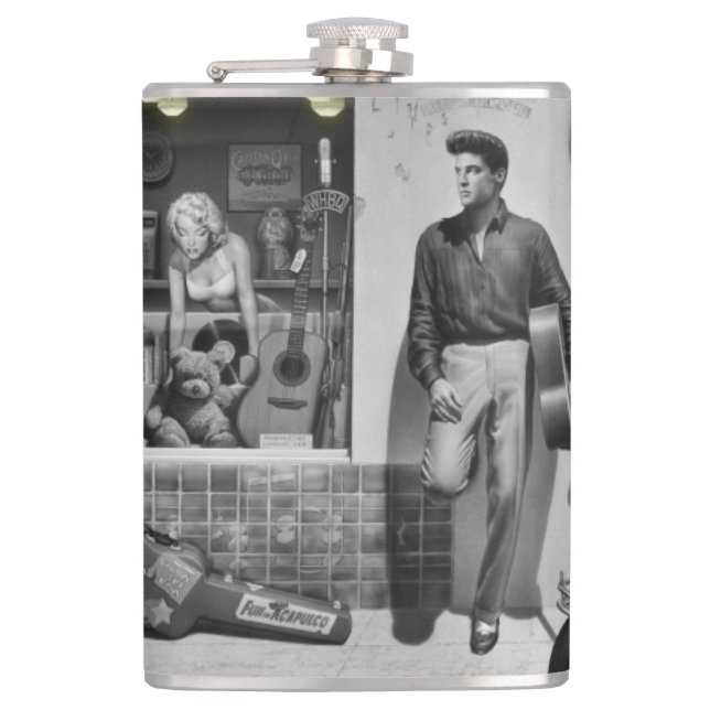 HWY 51 Silber 2 Flachmann (Vorderseite)