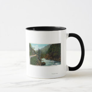 Hwy Ansicht von Ausable Fluss nahe Wilmington Tasse