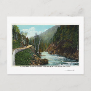 Hwy View Ausable River bei Wilmington Postkarte