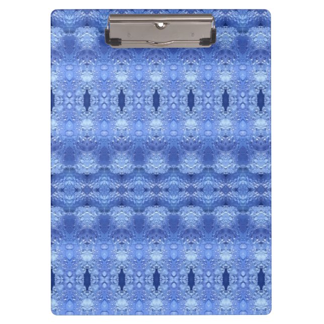 Hy Blue Ikat 3 Klemmbrett (Vorderseite)