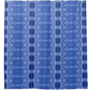 Hy Blue Ikat 7 Duschvorhang
