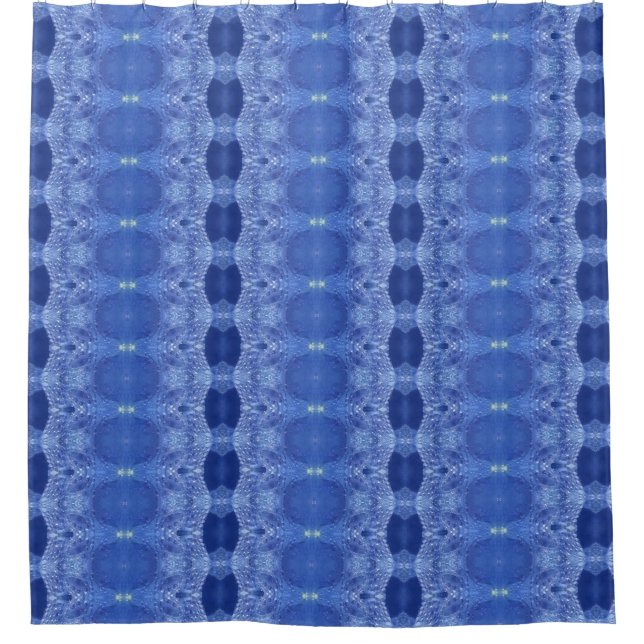 Hy Blue Ikat 7 Duschvorhang (Vorderseite)