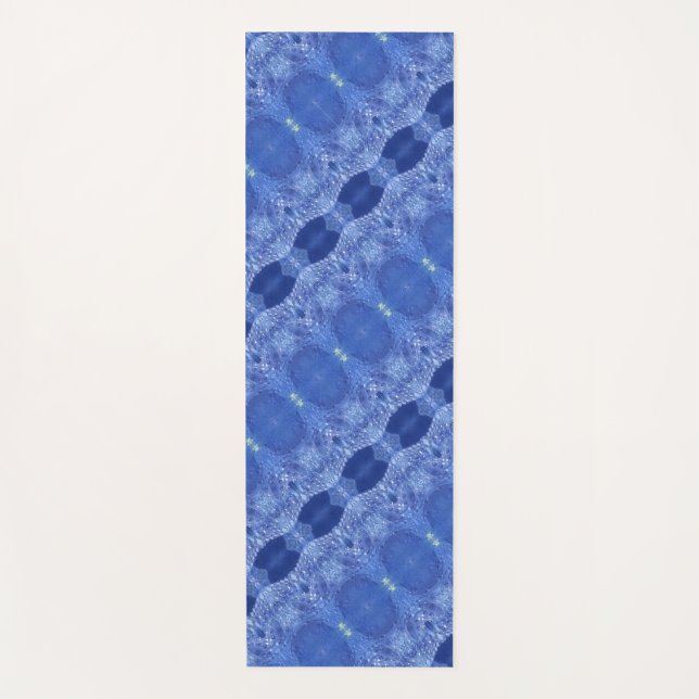 Hy Blue Ikat 7 Yogamatte (Vorderseite)