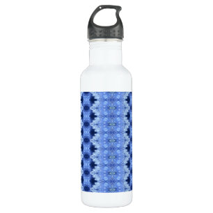 Hy Blue Ikat 8 Edelstahlflasche