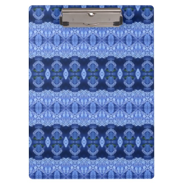 Hy Blue Ikat 9 Klemmbrett (Vorderseite)