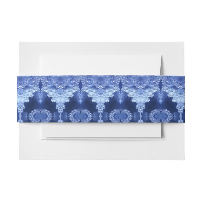 Hy Blue Ikat Zen Einladungsbanderole (Vorderseite Beispiel)