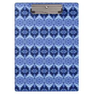 Hy Blue Ikat Zen Klemmbrett