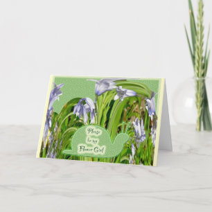Hyachinths Flower Girl Request Card Einladung