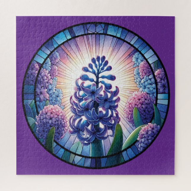 Hyacinth - Feste Glaskunst (Vertikal)