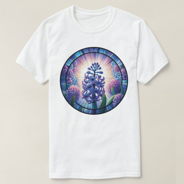 Hyacinth - Feste Glaskunst T-Shirt (Design vorne)