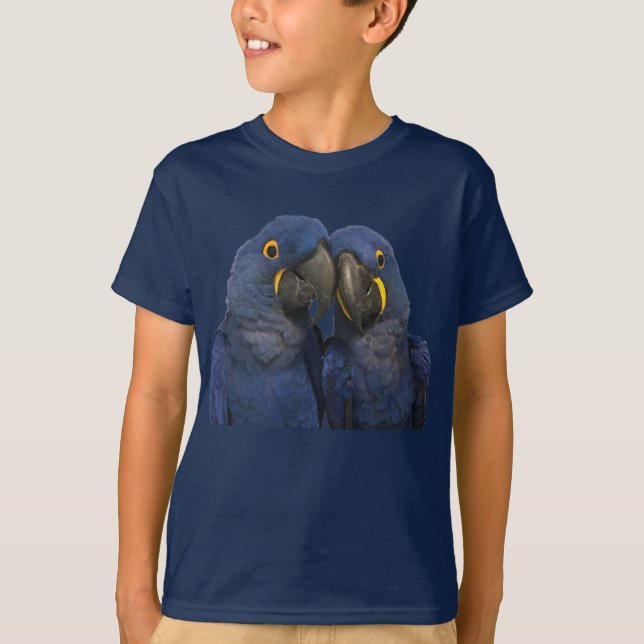 Hyacinth Macaw Parrot Bird Rare Blue T-Shirt (Vorderseite)