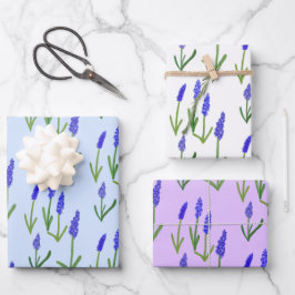 Hyacinth Osterfrühling Blumenmuster Bulbs Geschenk Geschenkpapier Set