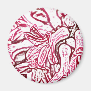 Hyacinth Pink bearbeitet Magnet