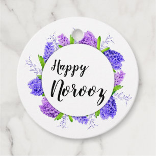 Hyacinth Wreath Lila Happy Norooz Neues Jahr Geschenkanhänger