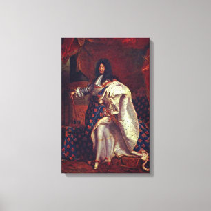 Hyacinthe Rigaud - Portrait von Louis XIV Leinwanddruck