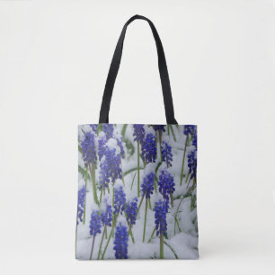 Hyacinthes de raisins dans un sac à neige