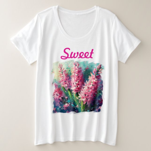 Hyacinthes roses Floral Impressionniste Peinture (Design devant)