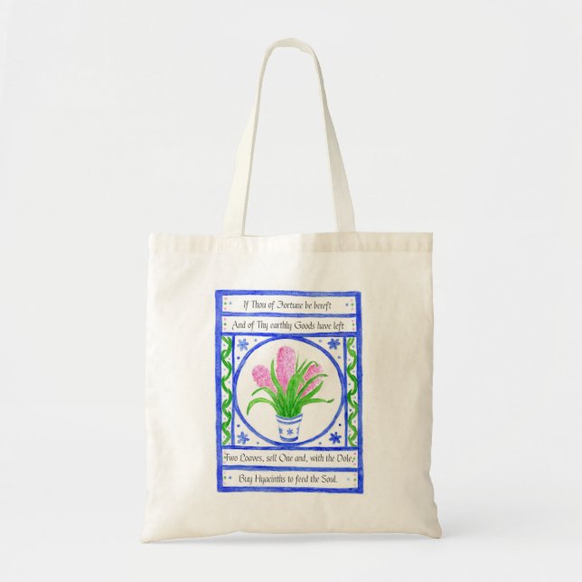 'Hyacinths' Tote Bag Tragetasche (Vorne)