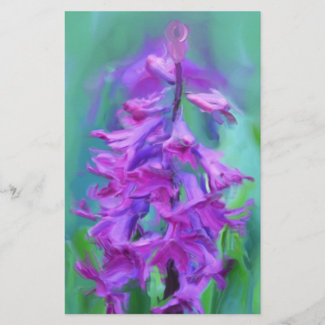 Hyakinth-Blume Briefpapier (Vorderseite)