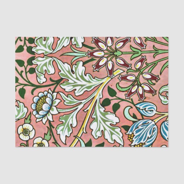Hyakinth, ein William-Morris-Muster Seidenpapier (Vorderseite)