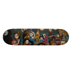 Hyakki Yako Japan yokai gotisches Skateboard