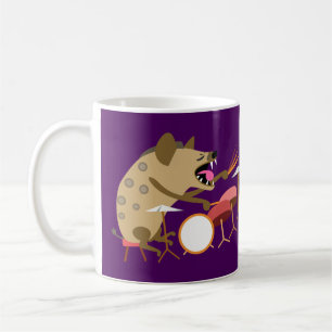 Hyäne, die Trommeln spielt Kaffeetasse