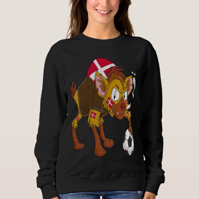 Hyäne Fan Denmark Sweatshirt (Vorderseite)